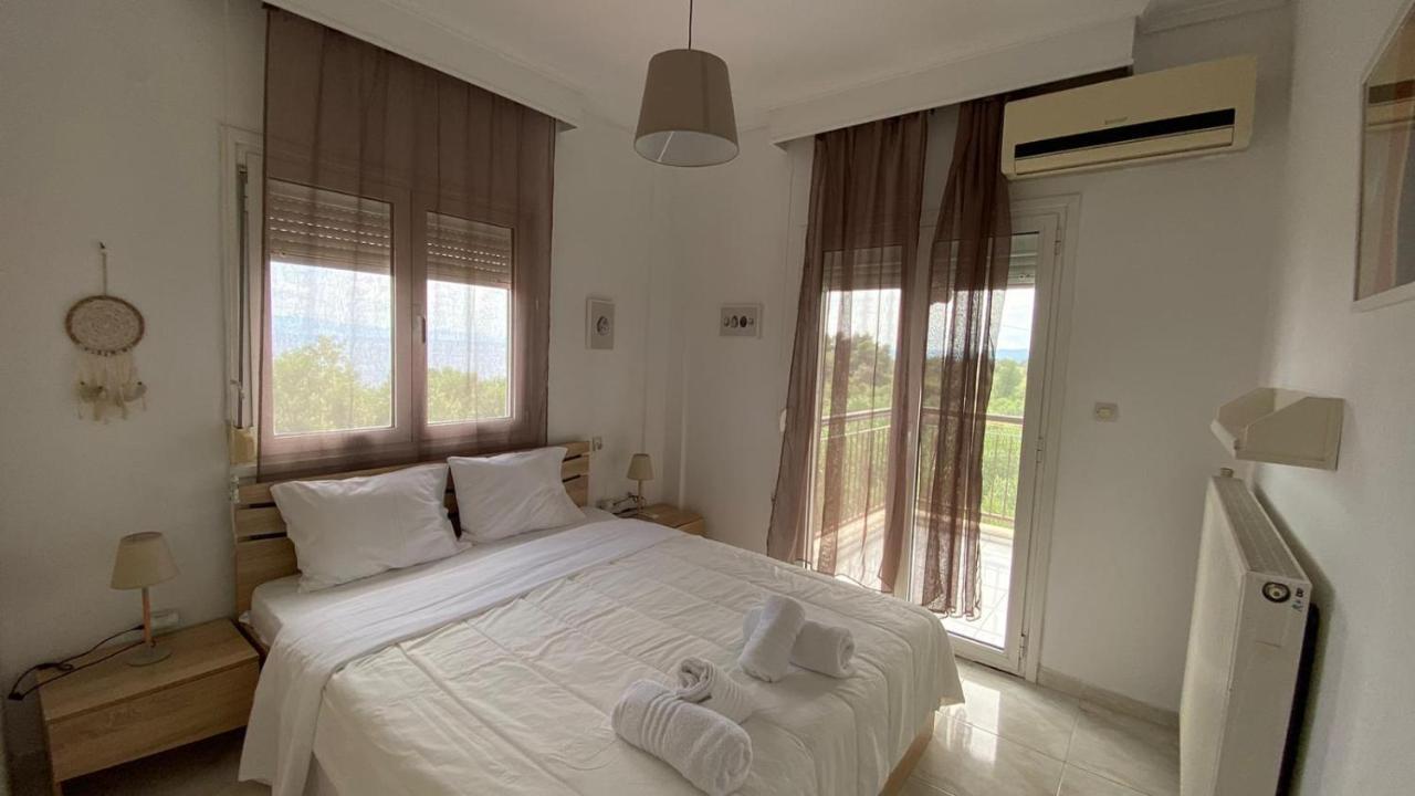 Апартаменти Amazing Sea View Loft, Афітос Екстер'єр фото